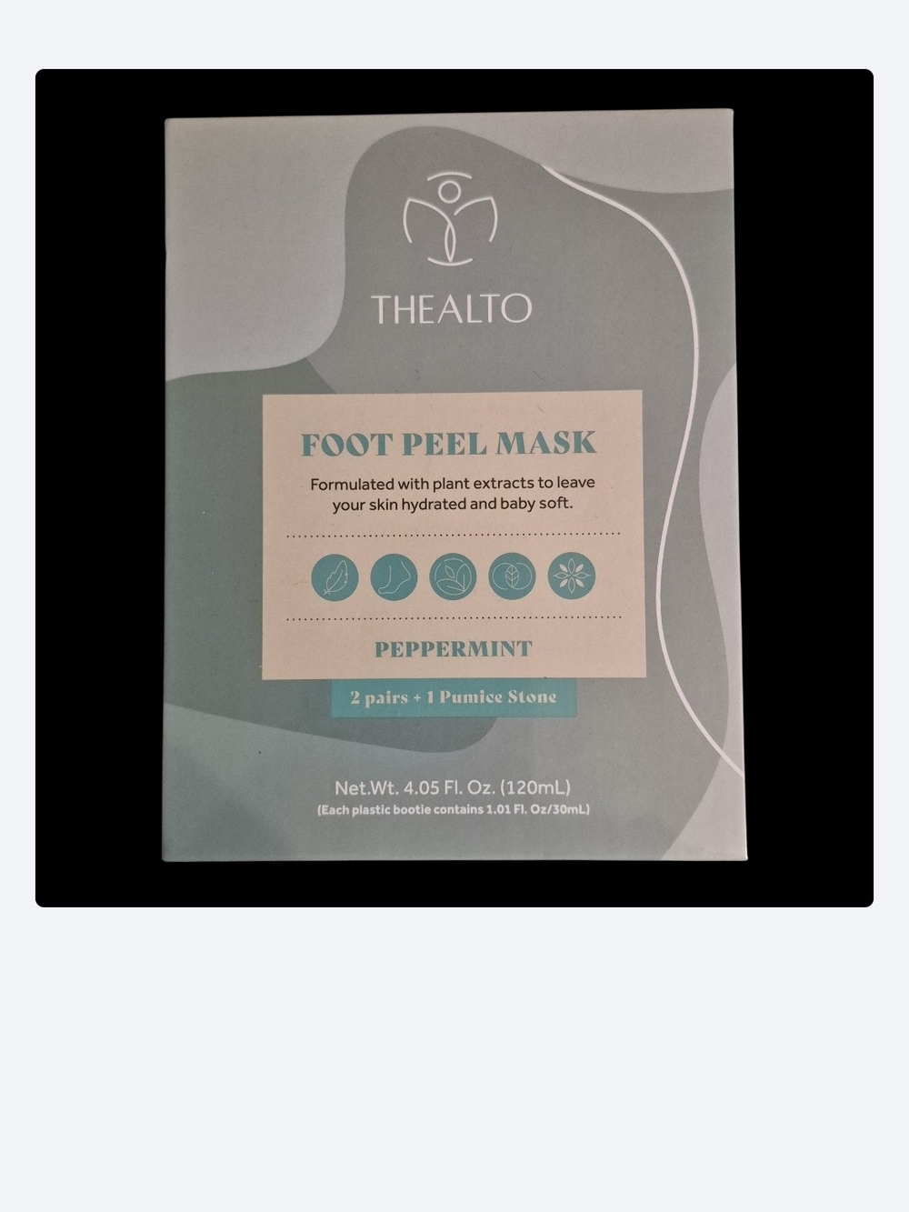 Peppermint Foot Peel Mask — Soothing Green Exfoliant